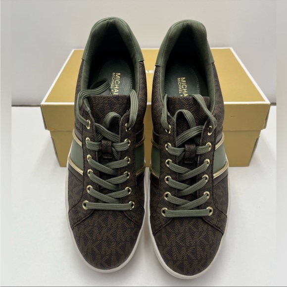 MICHAEL KORS Poppy Stripe Lace
Up Sneakers - Picture 3 of 9